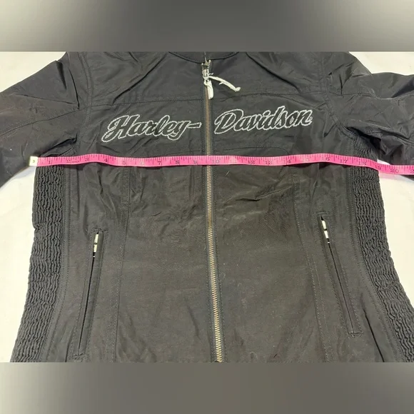Harley Davidson Women’s Black Moto Jacket Size M - Picture 4 of 7